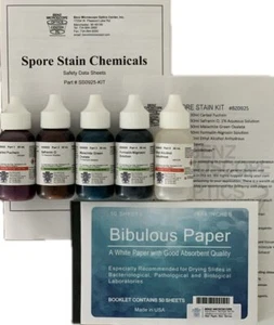Benz Microscope Spore Stains Kit, 8pc - Picture 1 of 4
