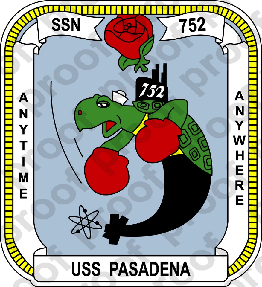 STICKER USN US NAVY SSN 752 USS Pasadena