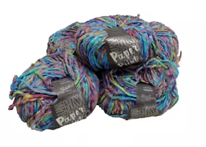 Lana Gossa Paper Print 100% Polyamide (Nylon) yarn (5) Paper-like Novelty Yarn - Picture 1 of 4