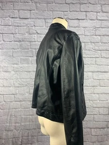 BRANDNEU! JOUJOU Motorradjacke Damen 2XL schwarz Polyvinyl - Bild 1 von 5