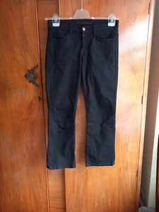 J BRAND Ladies Gigi Mid Rise Slim Fit Cropped Stretch Black Jeans Size 27 VGC - Picture 1 of 11
