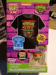 Funko Pocket Pop! & Tee: Teenage Mutant Ninja Turtles - Childs XL New Figure Tee - Picture 1 of 2