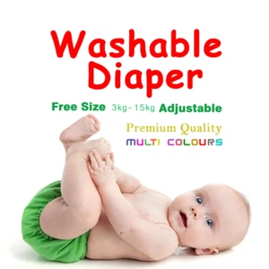Cloth Diaper / Washable Diaper / Diaper / Cotton / Pampers / baby / Reusable 3Ps - Picture 1 of 4