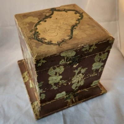 Antigua tocador victoriano para hombre con cuello y puños con 2 collares y soportes Foto 1 de 4