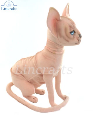 Sphynx Cat Sitting  Soft Toy by Hansa 8117- Brand New- Lincrafts UK Est.1993 - Image 1 of 4