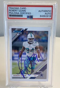 Robert Quinn Chicago Bears Rams Cowboys Autographed Signed PSA Slabbed Card COA - Picture 1 of 4
