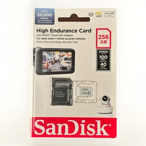 SanDisk High Endurance 256GB Micro SD V30 microSDXC Memory Card BRAND NEW - Picture 1 of 2