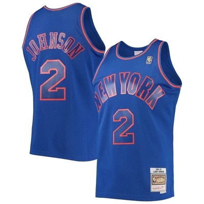 JERSEY SWINGMAN LARRY JOHNSON 96-97 NEW YORK KNICKS MITCHELL & NESS TALLA MEDIANA Foto 1 de 4