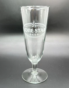 Lone Star Bier Pils Glas / Vintage Man Cave Barware Dekor / Taverne Werbung - Bild 1 von 10
