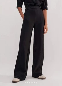 ME+EM Ultimate Stretch schwarze Hose weites Bein hoher Bund Damengröße 4 - Bild 1 von 9