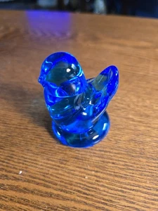 Vintage Bluebird Of Happiness signiert Leo Ward Terra Studios Blue Bird Glas 1996 - Bild 1 von 6