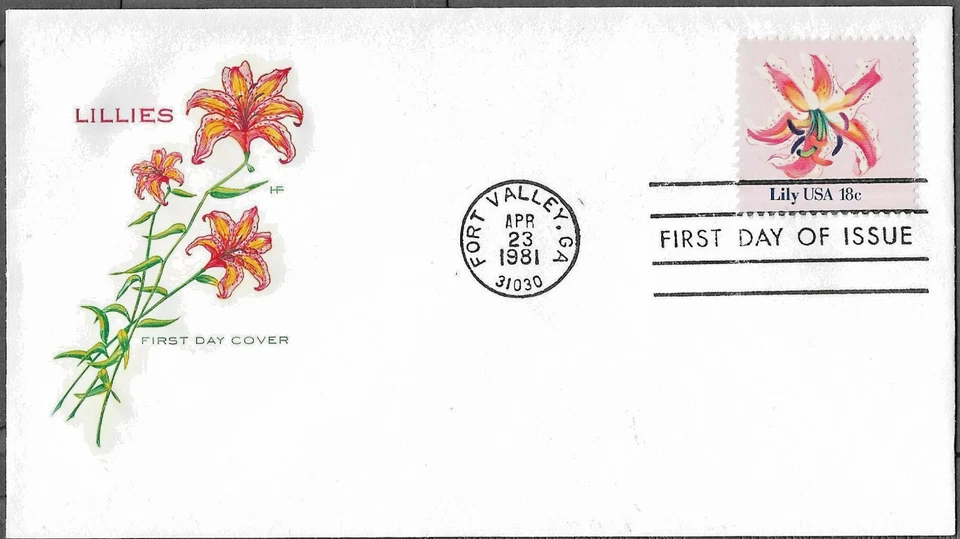 (20)  USA - 1981 ARTMASTER LILLIES FLOWER FIRST DAY COVER - Image 1 of 1