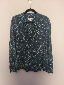 Camicia Amour Vert verde scuro in seta con bottoni taglia 2X - Foto 1 di 8