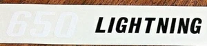 650 Lightning white black silver side panel top tank sticker set 3 1969-70 BSA - Bild 1 von 6