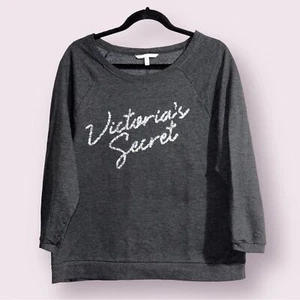 Felpa Victoria's Secret grigia Bling taglia M - Foto 1 di 7