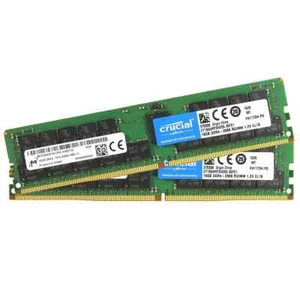 Crucial 2x16GB 2666MHz DDR4 ECC RDIMM RAM 288-Pin Server Memory CT16G4RFD4266 - Picture 1 of 5