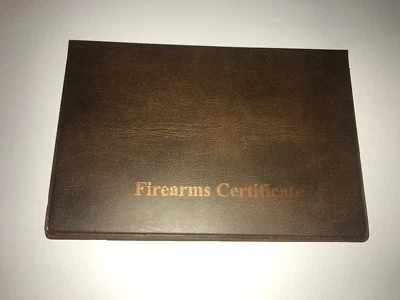 single BROWN-COP-printed FIREARMS CERTIFICATE / LICENCE HOLDER/WALLET - SGC/FAC