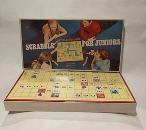 1968 Vintage Scrabble for Juniors Selchow & Righter 3rd Edition Strategy - Picture 1 of 6