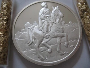 1 OZ .999 SILVER THE PRINCE SNOW WHITE& 7 DWARFS 50TH ANNIV DISNEY COIN + GOLD - Picture 1 of 8