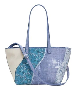 Borsa shopping Desigual Bijou Cahuil borsa shopper tutti Fruti beige blu - Foto 1 di 4