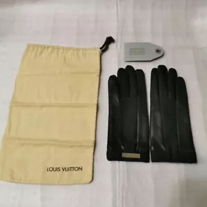 Louis Vuitton Cup Gloves 2000 Limited Leather Nylon Gray Men's from Japan - Picture 1 of 14
