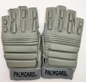 Palmgard Half-Finger Lineman Football Gloves, Adult XL, Gray, Dura-Tack - Picture 1 of 8