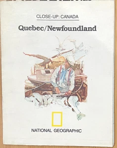 Vintage Kanada Quebec/Neufundland 1980 National Geographic Karte Nahaufnahme - Bild 1 von 5