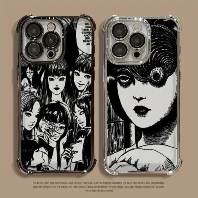 Funda Anime Terror Niña Para iPhone 16 15 14 13 12 11 Mini Pro Max 8 Plus XS X XR Foto 1 de 4