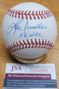 Autographed LOU PINIELLA "3X WSC " Official  Major League Baseball JSA COA - Picture 1 of 1