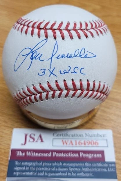 Autographed LOU PINIELLA "3X WSC " Official  Major League Baseball JSA COA - Image 1 of 1