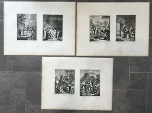 1738 (1822) Antique Prints; Don Quixote and the Knight of the Rock. Heath Ed. - Picture 1 of 4