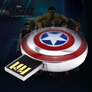 USB,Flash Drive, PenDrive 8 GB Capitan America, Escudo -Envío Gratis a España - Foto 1 di 5
