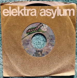 Bread Baby I'm A Want You s/w Truckin' 1971 Vinyl 45 RPM Single - Bild 1 von 3
