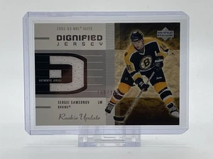 2003 UD Rookie Update Dignified Jersey #D-SS Sergei Samsonov Bruins Patch /299 - Picture 1 of 3