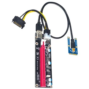 Mini PCIe to PCI express 16X Riser For Laptop External Card EXP GDC BTC Miner C - Foto 1 di 6