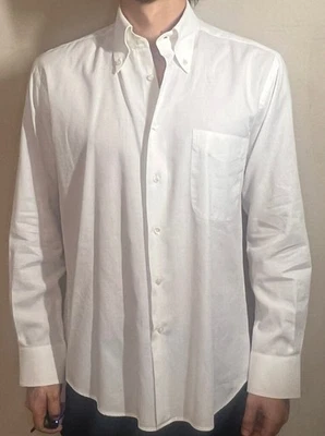 Camicia bianca Arding & Hobbs uomo – 100% cotone – Taglia M - Immagine 1 di 4