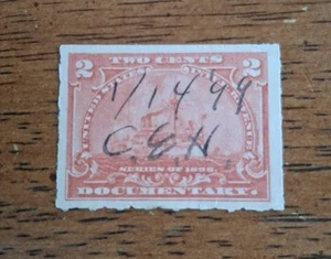 1890s US Stamps Scott #R164 “Battleships “ Used NG Pen Cancel - Picture 1 of 2