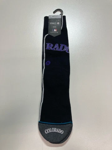 Colorado Rockies Stances Socks Sz L Cover