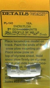 Details West 140 x HO Snow Plow 2nd Generator Hood Units of SPUP WP - Picture 1 of 1