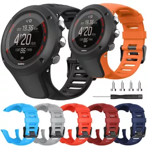 Cinturino orologio gomma silicone per Suunto Ambit3 Peak Ambit 2/1/2S/2R - Foto 1 di 15