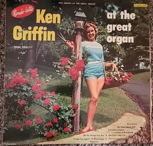 KEN GRIFFIN AT THE GREAT ORGAN LP VINYL Rondo-Lette Longplay A30 1950's - Picture 1 of 10