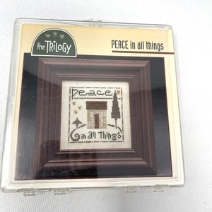 The Trilogy Take Alongs Cross Stitch Kit Peace in All Things Fabric & Floss - Picture 1 of 4
