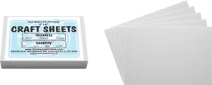 White Flex Plasticard Polystyrene Craft Sheets - 4"x6" - .040" thick - 25 Pack - Picture 1 of 1