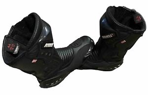 Womens Size 11 Noru race Motorcycle Black Leather Sports Race Boots 
