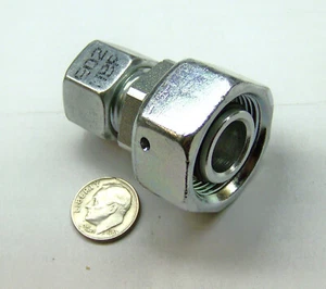 PARKER RED18/12ZLRCF NEW TUBE END REDUCER 18MM L TUBE SWIVEL X 12MM L TUBE STEEL - Picture 1 of 10