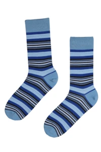 BestSockDrawer FRIDAY blue striped suit socks - Picture 1 of 1