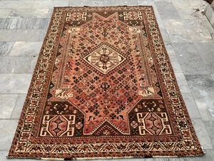 Vintage Afghan Hand knotted Rug Oushak Rug Turkoman Rug Home Decor Rug,5x8 ft - Picture 1 of 11
