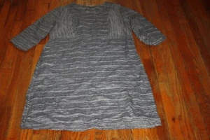 VESTIDO MUJER LINO AZUL LAGENLOOK MANGA 3/4 TALLA M - Imagen 1 de 4