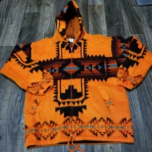 Artesanias Tuntaquimba Jacket Mens Medium Aztec Southwestern Wool Colorful - Picture 1 of 15