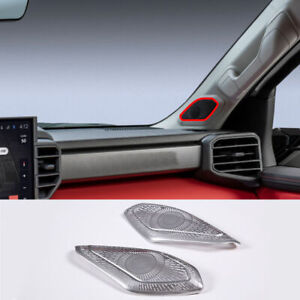 Steel Silver Front A Pillar Speaker Net Cover For Toyot@ Tundr@ /Sequoia 2022-23